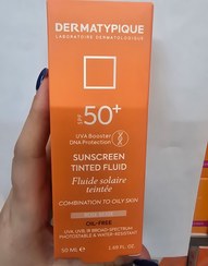 تصویر ضدافتاب رنگی درماتپیک پوست چرب رز بژ 