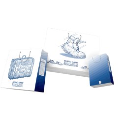 تصویر ساک دستی تک رنگ گلاسه 200 گرم سلفون 