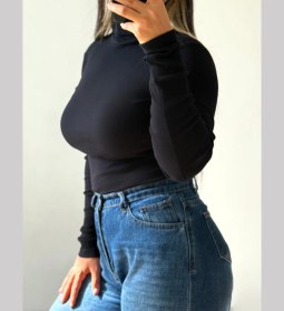 تصویر بادی یقه اسکی کد 1017 