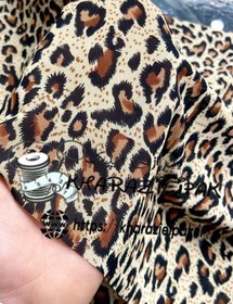 تصویر پارچه دستک پلنگی پارچه گن دوزی