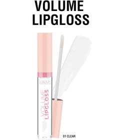 تصویر _حجم دهنده وبراق کننده لیپ گلاس لولیس 001 Lipgloss volume LOLIIS