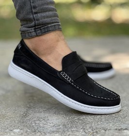 تصویر کفش کالج مردانه مشکی 