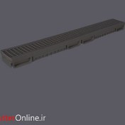 تصویر گاتر 13 عمق 6 با درپوش پلاستیکی ورسل مشکی تقویت شده 