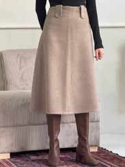 تصویر دامن موهر ضخیم " پشمک" - 85سانتی‌متر 