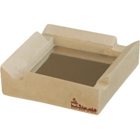 تصویر زیر سیگاری سنگی هفت سنگ مدل همفری بوگارت رنگ کرم (pcigw03) 