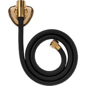 تصویر شلنگ توالت مشکی طلایی 