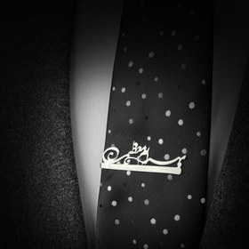 تصویر گیره کراوات نقره 