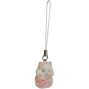 تصویر آویز موبایل گربه قنداقی مخملی مدل 001 