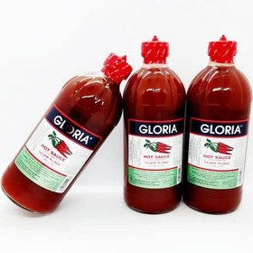 تصویر سس گلوریا قرمز تند عربستانی اورجینال GLORIA HOT SAUCE/SPICY SAUCE/IMPORTED FROM SAUDI ARABIA/474ML