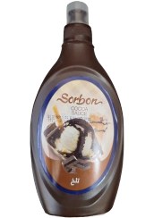 تصویر سس شکلاتی تلخ سوربن 500 گرمی ( 12 عدد در کارتن ) 