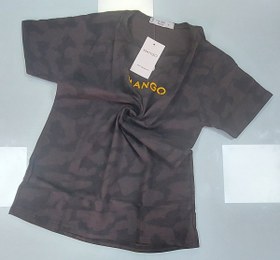تصویر تیشرت نخی زنانه منگو طرح دار - اسمال S / ۱۷۵۰۰۰ T-shirt Mango