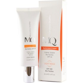 تصویر کرم ضد آفتاب ام کیو بایو تاچ ضد لک SPF50 رنگ روشن 55 میل MQ Bio Taches SPF50 Light Beige SunScreen Cream 55ml