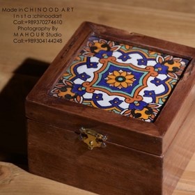تصویر جعبه جواهر چوبی 