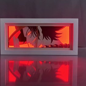 تصویر تابلو لایت باکس انیمه ای ایس وانپیس | One Piece Ace Light Box 