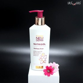 تصویر شیر مو کراتینه فاقد سولفات نوتریسل نئودرم مناسب انواع‌مو 200میل Neuderm nutrisol keratn hair milk