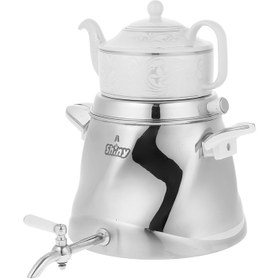 تصویر کتری و قوری شاینی مدل تینا Kettle set Shiny