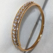 تصویر دستبند نگین دار ژوپینگ استیل 