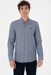 تصویر پیراهن مردانه آبی لاجوردی روشن یو اس پولو 