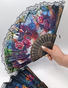 تصویر بادبزن مشکی کد 707 