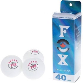 تصویر توپ پینگ پنگ FOX سه عددی ا Three-digit FOX ping pong ball Three-digit FOX ping pong ball