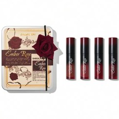 تصویر پک چهارعددی لیپ گلاس از کالکشن امبر رز 