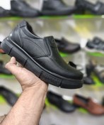 تصویر کفش مردانه چرم صنعتی مدل اسپرت کشی زیره طبی تزریق سایز ۴۰ تا ۴۴ 