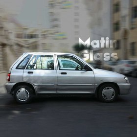 تصویر شیشه فابریک پراید هاچبک ۱۱۱ 