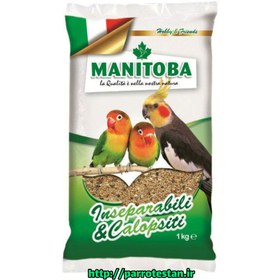 تصویر دان غذای منیتوبا مناسب براعروس هلندی و طوطی برزیلیManitoba Lovebirds and Cockatiel Blend 