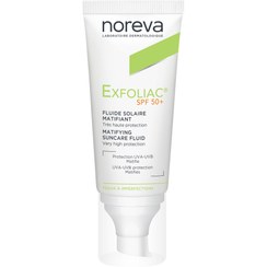 تصویر فلوئید ضد آفتاب نوروا Noreva پوست چرب مدل +exfoliac spf 50 