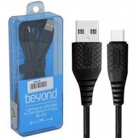 تصویر کابل شارژ آیفون لایتنینگ به یو اس بی بیاند BA-315 گارانتی 18 ماهه شرکتی 2 متری Beyond Lightning to USB Charging Cable BA-315 18M Garantee 2Meter