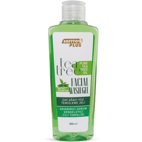 تصویر پاک کننده صورت خارجی اورجینال Softto Plus 26 Tea Tree Facial Cleansing Gel 200 Ml 
