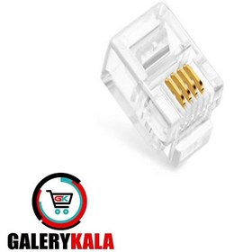 تصویر سوکت تلفن RJ11 بسته 100 عددی RJ11 Connector