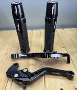 تصویر لاستیک دسته و کتی ترمز یاماها تریل wr 155 مشکی قهرمانی 