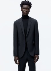 تصویر خرید اینترنتی کت تک مردانه سیاه زارا 177675165 ا TEKNİK KLASİK BLAZER TEKNİK KLASİK BLAZER
