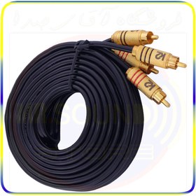 تصویر سیم RCA سری طلایی برند K2 RCA-K2-BLACK