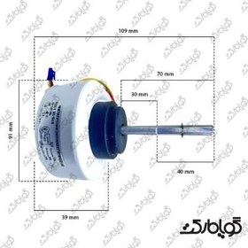 تصویر موتور فن پنل داخلی کولر گازی سامسونگ 19 وات مدل DB31-00619B Internal panel fan motor of air conditioner