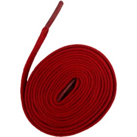 تصویر بند کتونی رنگ قرمز مات 