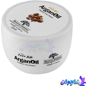 تصویر ماسک مو آرگان لاو جوجو حجم 300 میلی لیتر Love Jojo keratin hair mask containing argan oil