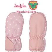 تصویر دستکش ۲ لایه ضد آب نوزادی Lupilu آلمان مدل اسکیمو صورتی روشن 