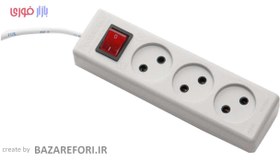 تصویر چند راهی برق فرحان الکتریک مدل F333-3 Farhan Electric F333-3 Power Strip