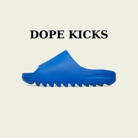 تصویر کفش مردانه زنانه یونیسکس Yezy Slide Azure Dopekicks آدیداس adidas 