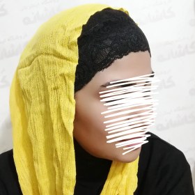 تصویر هدبند گیپور مشکی 