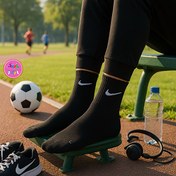تصویر جوراب ساقدار فانتزی طرح نایکی (Nike) مشکی پاتریس 