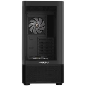تصویر کیس کامپیوتر گیم دیاس Atlas E2 CG ARGB Mid Tower مشکی Gamdias Atlas E2 CG ARGB Mid Tower Black Computer Case