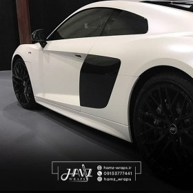 تصویر کاور رنگی سفید ساتن 