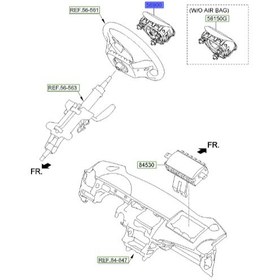 تصویر ایربگ چپ اپتیما 2011 | Hyundai/KIA Genuine Parts | اپتیما TF مدل 2011 تا 2015 