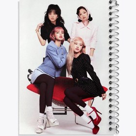 تصویر دفتر نت موسیقی 100 برگ خندالو طرح گروه بلک پینک Black Pink 