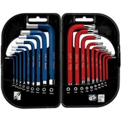 تصویر آچار آلن هیوندای مدل HT185 مجموعه ۱۸ عددی 