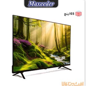 تصویر تلویزیون کیو ال ای دی مکسیدر مدل MX-TV216U FN6503 سایز 65 اینچ Maxeeder MX-TV216U FN6503 QLED 65 Inch