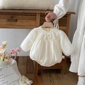 تصویر پیراهن-بادی مجلسی نوزادی وارداتی لاکچری - چهار 